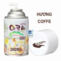 Bình xịt thơm phòng cho máy xịt tự động Aroma - Hương Coffe, 260ML, Hàn Quốc