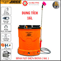 Bình xịt thuốc bằng điện BOSS 16 lít VÀ 20 lít loại 1 bơm ắc quy 12V 8AH | Bình phun thuốc trừ sâu