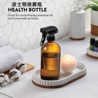 Bình Xịt Thủy Tinh Có Thể Điều Chỉnh Cây Xanh Khử Trùng Hoa Tưới Cây Bình Thủy Tinh Chống Ánh Sáng 500ml