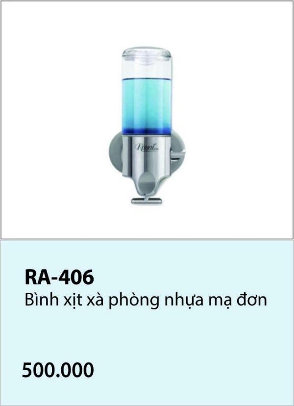 Bình xịt xà phòng nhựa đơn Royal RA-406