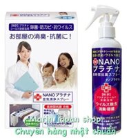 Bình xịt xát khuẩn, chuẩn vi khuẩn, rửa tay khô, xịt khẩu trang NANO  Nhật Bản