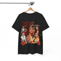 Bini Gwen Áo Sơ Mi Cotton Buổi Hòa Nhạc Graphic Tee Blooms Biniverse Fanmade Merch