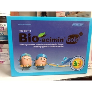 Bio-Acimin Gold + giúp cân bằng hệ vi sinh, giảm rối loạn tiêu hóa (30 gói x 4g/hộp)