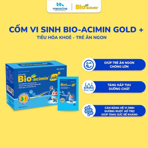 Bio-Acimin Gold + giúp cân bằng hệ vi sinh, giảm rối loạn tiêu hóa (30 gói x 4g/hộp)