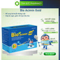 BIO-ACIMIN GOLD [Hộp 30 gói] - Cốm vi sinh ăn ngon dành cho bé biếng ăn, rối loạn tiêu hoá - Bioacimin