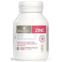 Bio Island Zinc Viên nhai bổ sung kẽm cho trẻ em từ 1 tuổi trở lên Hàng Úc 120 viên