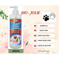 Bio - Jolie 450ml. Sữa tắm - Dầu gội chó mèo dưỡng da giúp lông siêu mượt, ngăn ngừa rụng lông, hôi lông