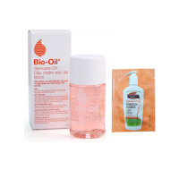 Bio oil 25ml dầu dưỡng da giảm rạn, ngừa thâm, mờ sẹo  Tặng ngay 1 lotion dưỡng ẩm, ngăn ngừa rạn Palmers 5ml của mỹ - 60