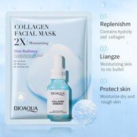 Bioaoua Collagen Centella Asiatica Hyaluronic Acid Mask Dưỡng Ẩm Làm Trắng Da Chống Nhăn 10 Miếng Giá 3.10