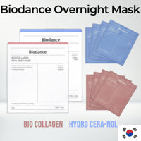 [Biodance] Mặt nạ qua đêm 4EA Bio Collagen Hydro Cera-Nol Mặt nạ dưỡng ẩm sâu cho da bị kích ứng