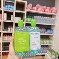 BIODERMA Nước Tẩy Trang Dành Cho Da Nhờn Và Da Mụn Bioderma Sebium H20 500ml