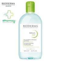 BIODERMA Sébium H2O Nước Tẩy Trang Makeup Removing Micelle mặt và mắt cho da dầu mụn, nhạy cảm