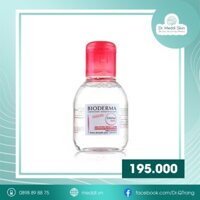 Bioderma tẩy trang hồng 100ml