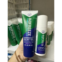 Biofreeze Overnight Relife Menthol- Pain Gel giảm đau qua đêm.