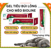 BIOLINE Hairball Solution - Gel dinh dưỡng tiêu búi lông, giảm hôi miệng cho Mèo (100g)
