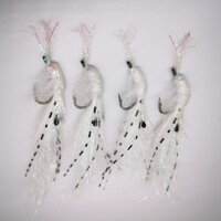 Biomimetic Fishing Lures Multi 4 Pieces Nymph Wet Fly Rocky Fishing Lure for Sea Fishing - E