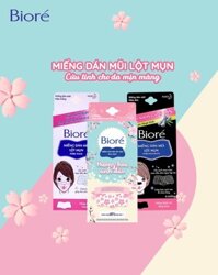 Biore Miếng Dán Mũi Lột Mụn Dành Cho Nữ 4 Miếng