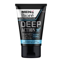 Biore Sữa Rửa Mặt Men's Bioré Foam Deep Action Extra Cool Mát Lạnh Sảng Khoái 100g