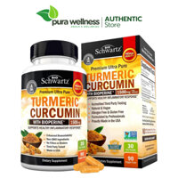 BioSchwartz Turmeric Curcumin with BioPerine 1500mg 90 viên Hỗ trợ khớp tự nhiên