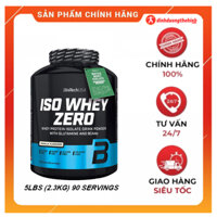 BioTech USA Iso Whey Zero 5lbs (2.3kg) 90 Servings, sữa tăng cơ tinh khiết tăng cơ tối ưu