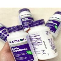Biotin 10000mcg hộp 100 viên - Viên uống chống rụng tóc NATROL của Mỹ