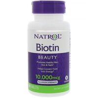 Biotin 10000mcg hộp 100 viên - Viên uống chống rụng tóc NATROL của Mỹ