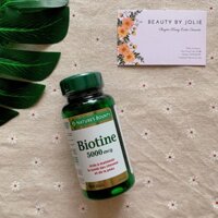 BIOTIN 5000 mg Nature’s Bounty (Hàng cam kết chính hãng, bao check code)