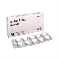 Biotin 5mg Nam Hà (H/20v) – Viên nén Bổ sung vitamin H giúp giảm rụng tóc & tăng đề kháng da móng, chuyển hóa năng lượng