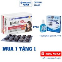 Biotin HD New - HDPHARMA - Cho Mái Tóc Khỏe Và Làn Da Sáng Hộp 100 Viên