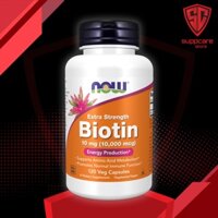 BIOTIN | Now Biotin [5000 - 10000 MCG] [60 - 120 viên] | Viên Uống Mọc Tóc, Đẹp Da