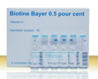 BIOTINE BAYER (Vitamin H) – Thuốc tiêm mọc tóc (Hộp 6 ống)