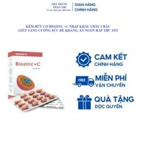 Biozinc + C - Viên Uống Bổ Sung Vitamin C, Kẽm, Tăng Sức Đề Kháng, Miễn Dịch, Giúp Ăn Ngon
