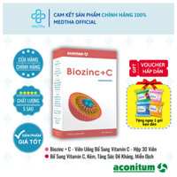 Biozinc + C - Viên Uống Bổ Sung Vitamin C, Kẽm, Tăng Sức Đề Kháng, Miễn Dịch, Giúp Ăn Ngon (Hộp 30 Viên)
