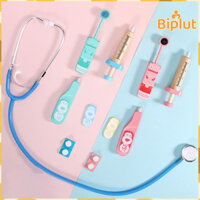Biplut 1 Bộ Đồ Chơi Bác Sĩ Mô Phỏng Giả Vờ Chơi Bác Sĩ Bằng Gỗ Y Tá Nhập Vai Đồ Chơi Ống Nghe Cho Cosplay