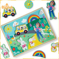 Biplut Học Sớm Bảng Xếp Hình Tập Đi Đồ Chơi Phát Triển Trí Não Bằng Gỗ Xếp Hình Bảng Đồ Chơi Sang Trọng Nữ Tay Con Rối Bộ Trò Chơi Phù Hợp Với Giáo Dục Cho Bé Kỹ Năng Vận Động Tinh Tế