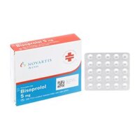 Bisoprolol 5mg Novartis 4 vỉ x 25 viên – Điều trị tăng huyết áp, đau thắt ngực