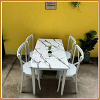 Bistro 02 : Bàn Ăn 1m2 - Vân Đá Cẩm Thạch