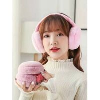 Bịt chụp tai giữ ấm len bông nhung mịn cho nữ đẹp tai nghe bịt tai phụ kiện thời trang mùa đông chống lạnh phong cách Hàn Quốc - BCT002
