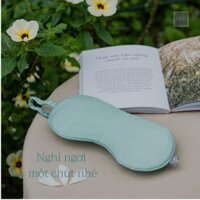 Bịt mắt lụa tơ tằm - Óng Silk - Chun bọc lụa- Che mắt ngủ khi ở văn phòng, trên tàu xe, êm ái, tốt cho da, ngăn sáng