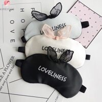 Bịt Mắt Ngủ Miếng Che Mắt Ngủ Có Túi Gel Chữ Loveliness – Màu Ngẫu Nhiên