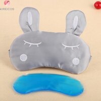 Bịt Mắt Ngủ Miếng Che Mắt Ngủ Có Túi Gel Hình Thỏ Nháy Mắt – Màu Ngẫu Nhiên