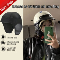 Bịt tai giữ ấm cho nữ bịt tai mùa đông bịt tai giữ ấm dành cho mũ bảo hiểm xe máy nửa đầu