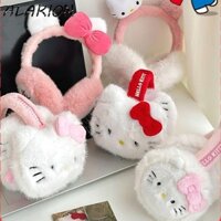 Bịt Tai Mùa Đông ALARION, Mũ Tai KT Cat Kitty Cat Plush Earmuffs, Thoải Mái Giữ Ấm Earflap Màu Hồng Có Thể Gập Lại Tai Nam