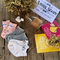 Bít tất ngộ nghĩnh đáng yêu cho bé (combo 3 đôi 3 màu)