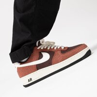 Bite shoes F non-spot Nike_ Air_ FORCE 1 PRM  RED BARK  Nike_ snake pattern sneakers