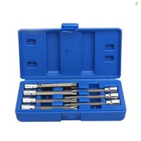 Bits 8 -Inch Cr-V Torx Tay cao cấp Bộ ổ cắm lục giác Ổ cắm dài T 25 30 40 45 50 55 60 3 / Star Plum c gi Extra 7 -Piece á 110 mm Ổ cắm Bit Steel ol ụ B ộ