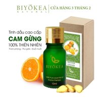 [BIYOKEA 3THÁNG2] Tinh Dầu Cam Gừng Thiên Nhiên Biyòkea Xông Phòng Khử Mùi, Thư Giãn 10ml 50ml 100ml