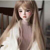 Bjd Doll Tóc Giả 6 Điểm 4 Điểm 3 Điểm Vải Nhỏ Nam Nữ Tóc Giả 60cm Ye Luoli Dài Xoăn Tóc Bện Vòng Tóc WY05 + 1