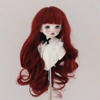 Bjd Doll Tóc Giả 60CM Ye Loli Tóc Giả Dài Xoăn Bộ Tóc Búp Bê Barbie Bộ Tóc Lụa Nhiệt Độ Cao