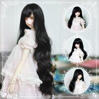 Bjd Tóc Giả 1 / 3 1 / 4 1 / 6 Tóc Xoăn Dài Đen Trắng Bạc Xám Phụ Kiện Búp Bê